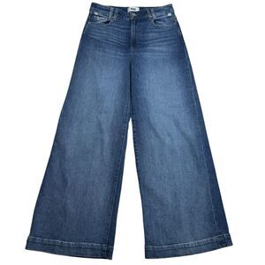 Paige Womens Harper Wide Leg Jeans Size 29 High Rise Medium Wash Y2K 90s Retro